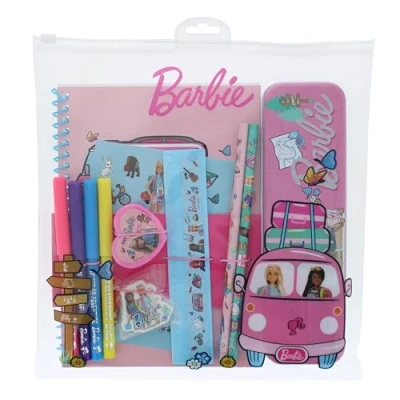 Image of Barbie Bumper Stationery Set School for girls Stationary Supplies Dolls Accessories Gifts