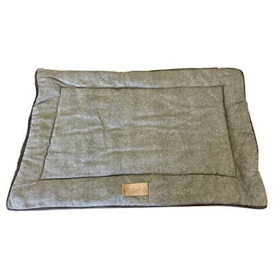 Image of Ellie Bo Large Reversible Tweed and Brown Faux Fur Mat for 36 inch Dog Cage