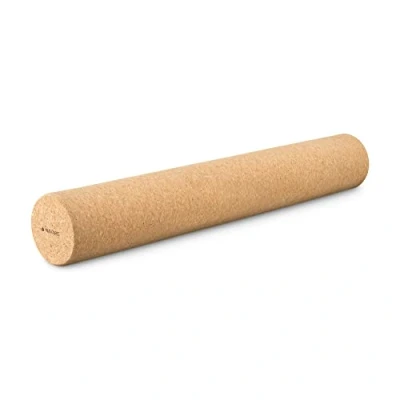 Image of Navaris Cork Roller Fitness Sport Yoga Tube for Legs, Back, Muscles Large 10 x 60 cm
