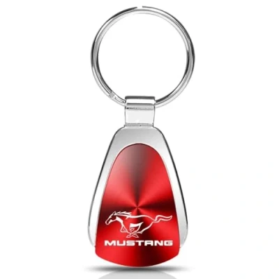 Image of Au TOMOTIVE GOLD Ford Mustang Red Tear Drop Key Chain