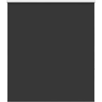 Image of vidaXL Roller Blind Blackout Black 120x175 cm Fabric Width 116.6 Polyester