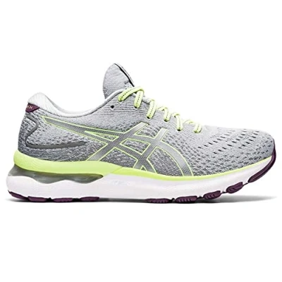 Image of Asics Gel Nimbus 24 Womens Grey Running Trainers Size UK 4
