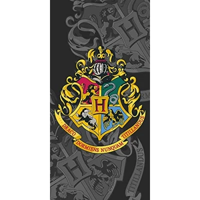 Image of Jerry Fabrics Harry Potter Hogwarts Crest Bath Towel Beach 70 x 140 cm