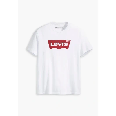 Image of Levi&#039;s Men&#039;s Big &amp; Tall Graphic Tee T Shirt, Batwing White, 2XL