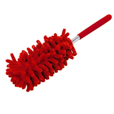 Image of T&amp;F telescopic duster, extendable handle, microfibre scratch free dust wiper.