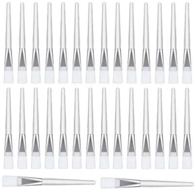 Image of Juliyeh Face Mask brush soft Bristled Mud Brush, Applicator Multipurpose White (30 Pcs)