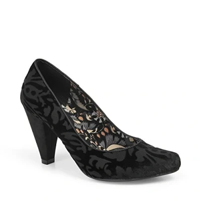Image of Ruby Shoo Women&#039;s Black Leah Court Shoe Pumps UK 7 EU 40