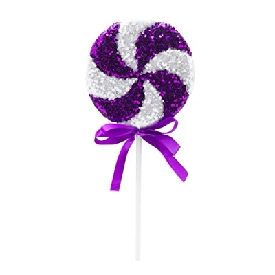 Image of Christmas Concepts® 36cm (14,2&quot;) Giant Sparkly Sequin Lollipop Decoration Tree Ornaments 11 Colours Available