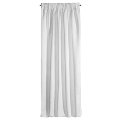 Image of Eurofirany Design91 Smooth Blackout Ruffle Tape Soft Curtains Modern Simple Bedroom Children&#039;s Room Living White 135 x 270 cm
