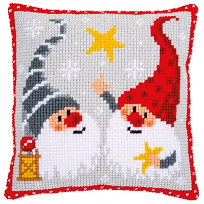 Image of Vervaco Cross Stitch Cushion, Multicoloured, 40x40cm