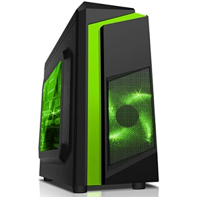 Image of OCHW F3 Green Ultra Fast Gaming PC Desktop Computer AMD Athlon 3000G Quad Thread ATI Radeon HD Vega 3 Graphics USB 3.0 120GB SSD 8GB DDR4 Wifi Windows 11 Pro