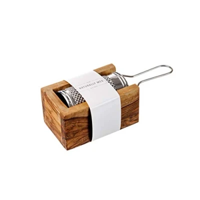 Image of Olive Wood Parmesan Cheese/Nutmeg Grater in Box Small