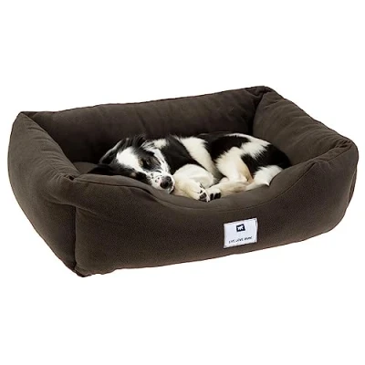 Image of Medium Dog Bed COCCOLO MICROFLEECE 60 Soft, Washable Small and Cat Bed, Grey
