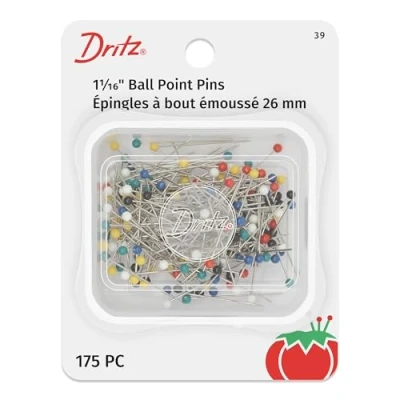 Image of Dritz 39 Ball Point Pins, 1 1/16 Inch (175 Count)