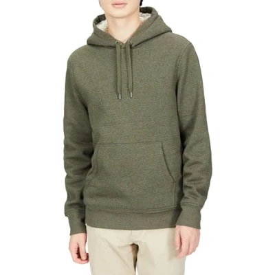 Image of Amazon Essentials Men&#039;s Sherpa Lined Pullover Hoodie, Olive, L