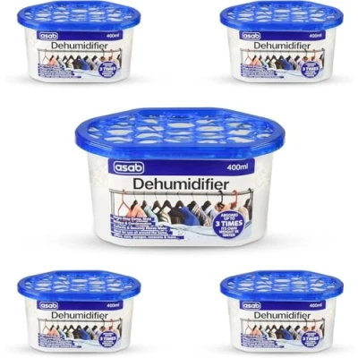 Image of ASAB Home Wardrobe Dehumidifier Damp Trap Portable Bedroom Moisture Absorber Anti Mould Air Cleaner (5)