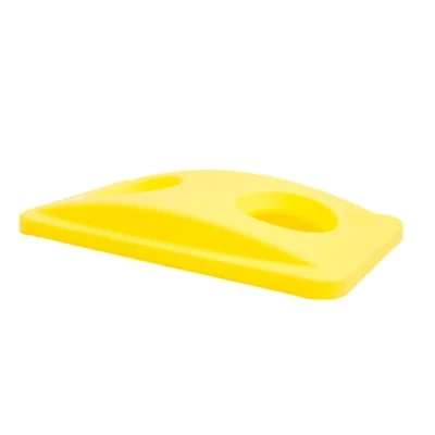 Image of Rubbermaid Commercial Products Slim Jim Bottle Lid Yellow FG269288YEL