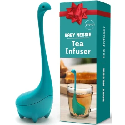 Image of Tea Infuser by OTOTO Infuser, Accessories, Silicone Cute Gifts, Diffusers for Loose Tea, Strainer (Turquoise)