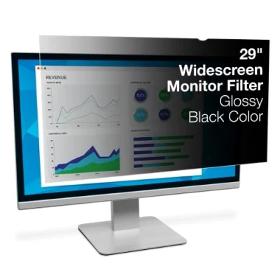 Image of 3M PF29.0WX Privacy Filter for 29 Inch Widescreen Desktop LCD Monitor, Black