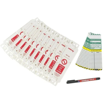 Image of Sitesafe SCF09 Scafftag Laddertag Kit, Pack of 10