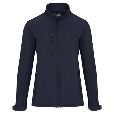 Image of ØRN Ladies Softshell Jacket for All Season Outdoor &amp; Indoor Workwear 5,000mm Water Resistant, Breathable, Machine Washable Tern(4260) Navy, Size 14