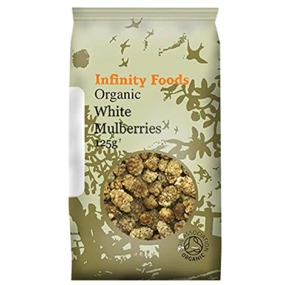 Image of Infinity Foods Organic White Mulberries, 125g