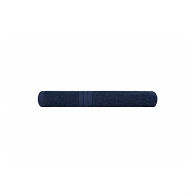 Image of Brentfords Luxury Single Set 100% Cotton Bath Towels Premium Quality, Super Absorbent &amp; Quick Drying Large Bathroom Towel 70 x 115cm Navy Blue
