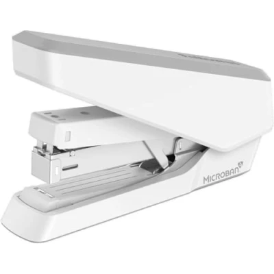 Image of Fellowes Jam Free Stapler, 40 Sheet Capacity LX870 EasyPress Full Strip Antibacterial Manual Stapler Uses Both 24/6mm and 26/6mm Staples White