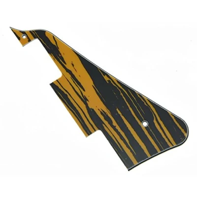 Image of KAISH LP Standard Pickguard Guitar Pick Guard Scratch Plate for Les Paul Guitars Made in USA Tawny Stripe
