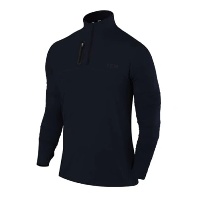 Image of TCA Fusion Gym Tops for Men Training Sports Long Sleeve Running Top Clothes Navy Blazer, XL