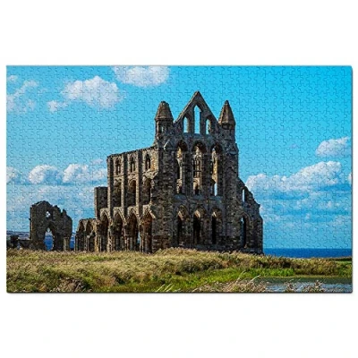 Image of UK England Whitby Abbey Jigsaw Puzzle 1000 Piece Game Artwork Travel Souvenir 26x38CM