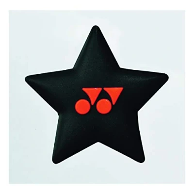Image of Yonex AC166EX Star Tennis Vibration Stopper (1 Dampener Pack) (Black/Orange)