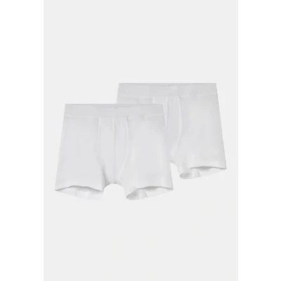 Image of Schiesser Organic Cotton TEEN 2 PACK Pants for kids, Size: 8 9y, Weiß