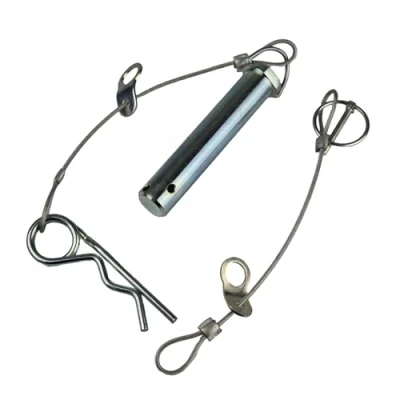 Image of Tow Hitch Pin 23.8mm x 103mm Replacement for Ball &amp; Includes Security Cables