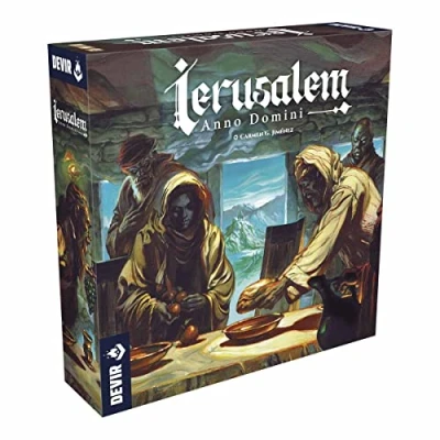 Image of Thames &amp; Kosmos Devir Ierusalem: Anno Domini, Deck Building and Worker Placement Game, Family Games For Game Night, Strategy Board Adults Kids, 1 to 4 Players, Age 12+