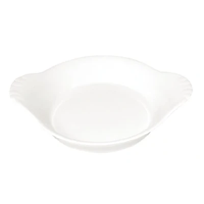 Image of Olympia Whiteware Round Eared Dishes Porcelain Serving Plates Tableware 6pc