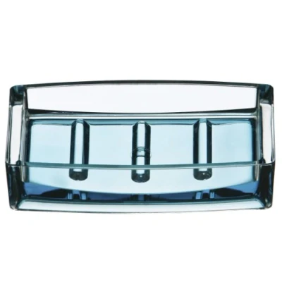 Image of Premier Housewares Acrylic Soap Dish Turquoise and Clear