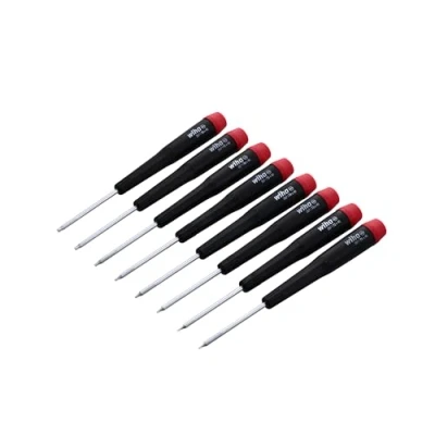 Image of Wiha 26791 Precision Torx T1 T8 Set, 8 Piece,(Red, Black)