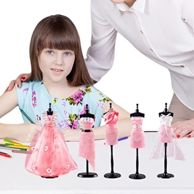 Image of Dress Design Kit, Creativity Arts &amp; Crafts Girls Designer Kit Princess Costume for Kids, Teens
