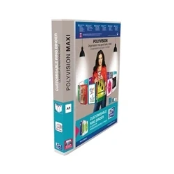 Image of Elba Polyvision A3 Maxi Clear 25mm 4 D Ring Presentation Binder (5 Pk)