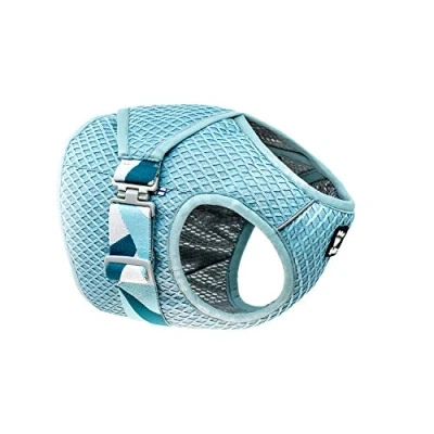 Image of Hurtta Cooling Wrap Vest for Dogs, Summer Vest, Aquamarine Light Blue, 40 50 cm