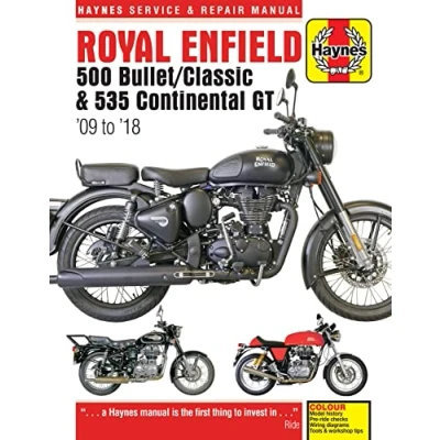 Image of Royal Enfield 500 Bullet/Classic/535 Continental GT (09 18) Haynes (Paperback)