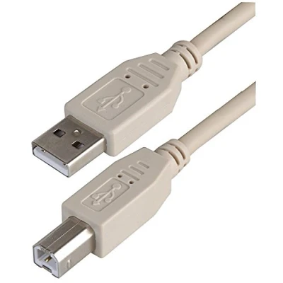 Image of Pro Signal PSG91424 USB 2.0 A Male to B Cable, 1 m, Grey