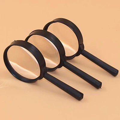 Image of KingbeefLIU Magnifier 1Pc Hand Held 5X Magnifying 60mm Glass Handheld Newspaper Reading