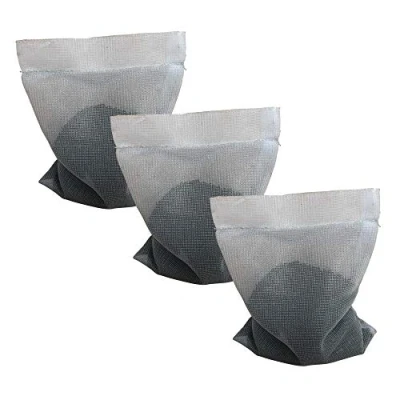 Image of Finest Aquatics 3 x Compatible with Fluval 100g Carbon Pouch Bags for External Filters Fish Tank Aquarium