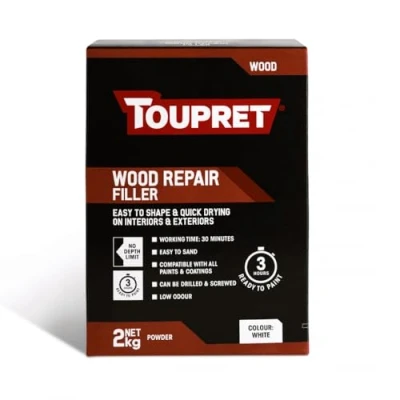 Image of Toupret Quick Drying White Wood Repair Filler 2Kg