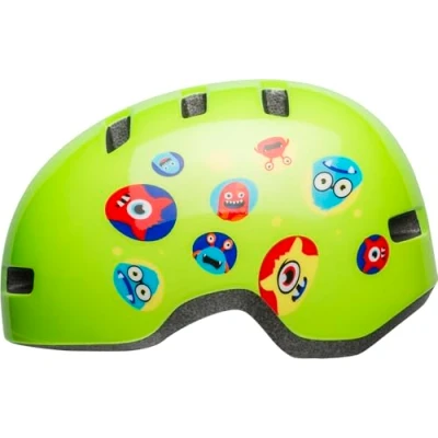Image of BELL Unisex Youth Lil Ripper Cycling Helmet, Monsters Gloss Green, Monters Green UK