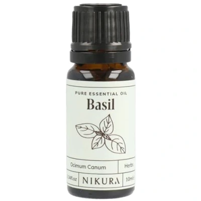 Image of Nikura Basil Essential Oil 10ml 100% Pure