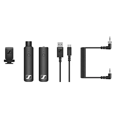 Image of Sennheiser XSW D Portable Interview Set Plug &amp;Play Digital Handheld Wireless Mic System for Camera Audio Recording 75m Operating Range and 5 hour Battery Life (508489)