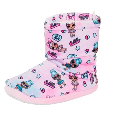 Image of Girls LOL Surprise Dolls Slipper Boots Pink UK 11 11.5 Child